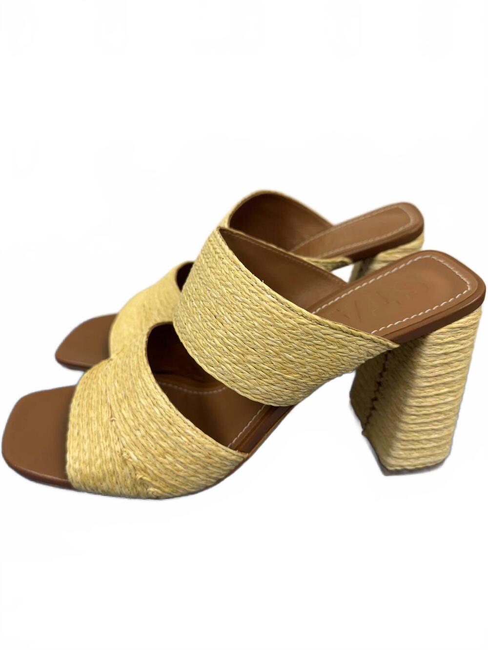 NEW STAUD women's skylar heel in raffia